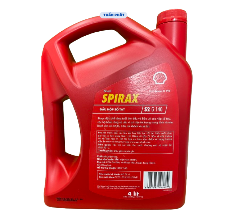 NHỚT SHELL SPIRAX S2 G140 CF4 LOẠI 4 LÍT